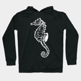 Seahorse White Hoodie